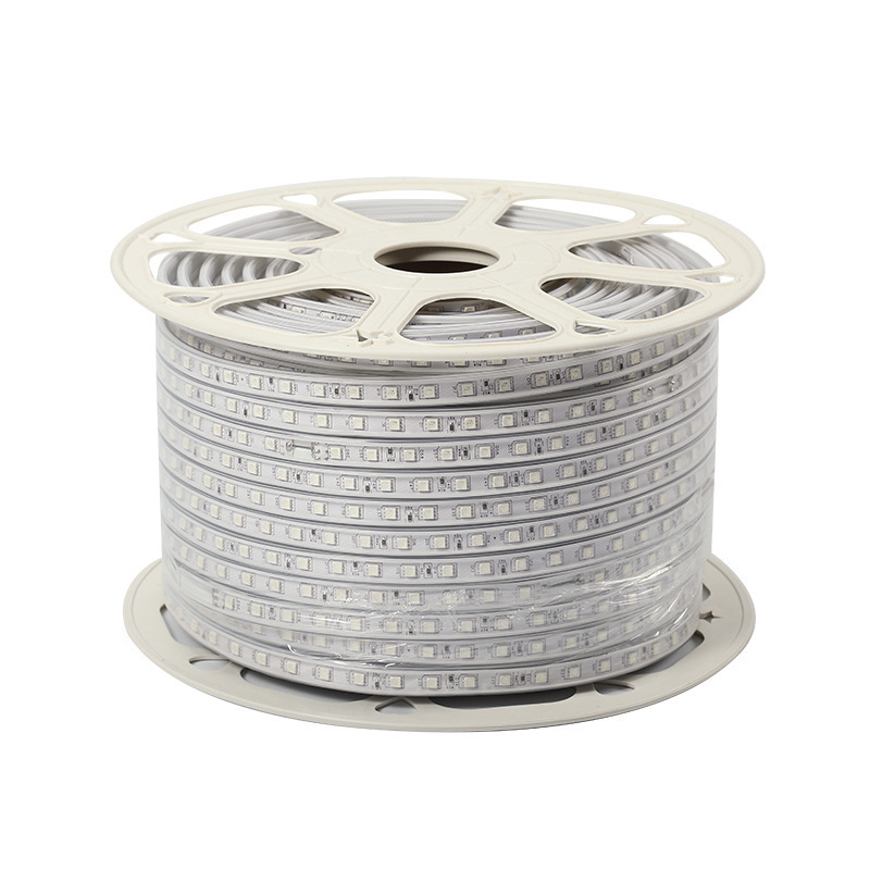 220V high-voltage seven-color LED light strips 5050RGB outdoor waterproof ambient lighting manufacturer wholesale flexible soft light strips Specification drawing