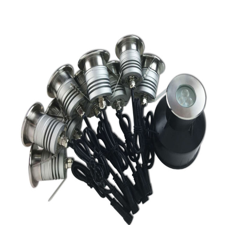 Factory direct sales of stainless steel underwater lights, waterproof IP68, certified, dimmable, three-bead underwater landscape swimming pool lights Application Scenario
