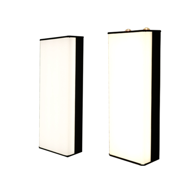 Outdoor waterproof wall lamps, top and bottom luminous spotlights, courtyard, hotel, villa exterior walls, door columns, three-sided luminous long strip wall lamps Item Picture