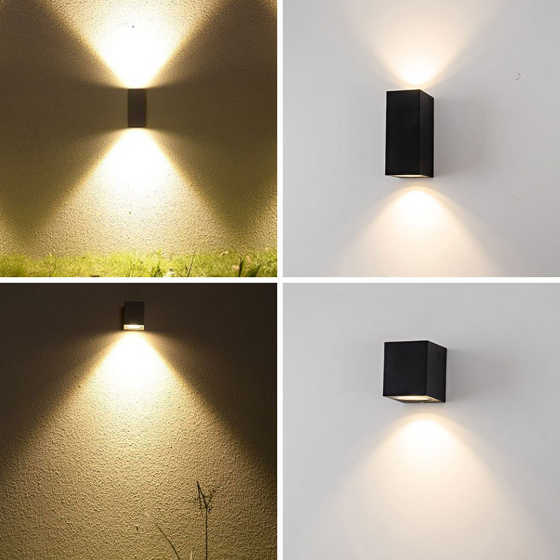 Outdoor waterproof wall lamps, exterior walls, villas, courtyards, indoor and outdoor balconies, modern and simple outdoor corridor led lights Specification drawing