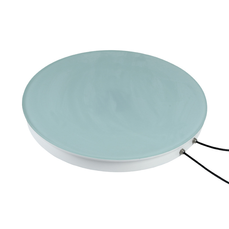 The new 500mm diameter LED circular floor tile light features a foot-sensing seven-color glow and a music color run Item Picture