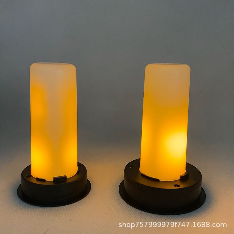 Solar flame battery box wind lamp battery box flame battery box solar lamp details Picture