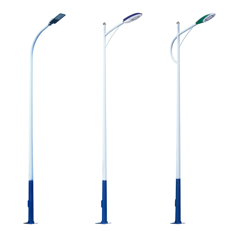Outdoor engineering road lighting single and double arm 6, 8, 10, 12, 15-meter high pole led city power street lamp factory direct sales Item Picture