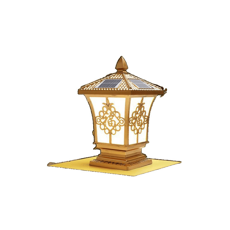 Factory solar column head lamps, garden lamps, main gate column fences, outdoor villa wall lamps, factory cross-border wholesale Item Picture