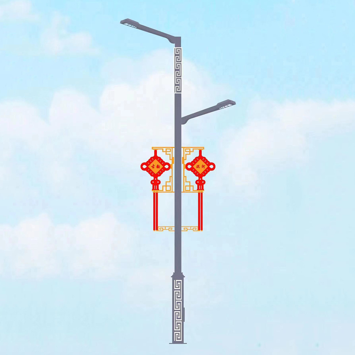 LED street lamp manufacturer wholesale 6-meter municipal street lamps, new rural waterproof lamps, ethnic style LED municipal street lamps Application Scenario