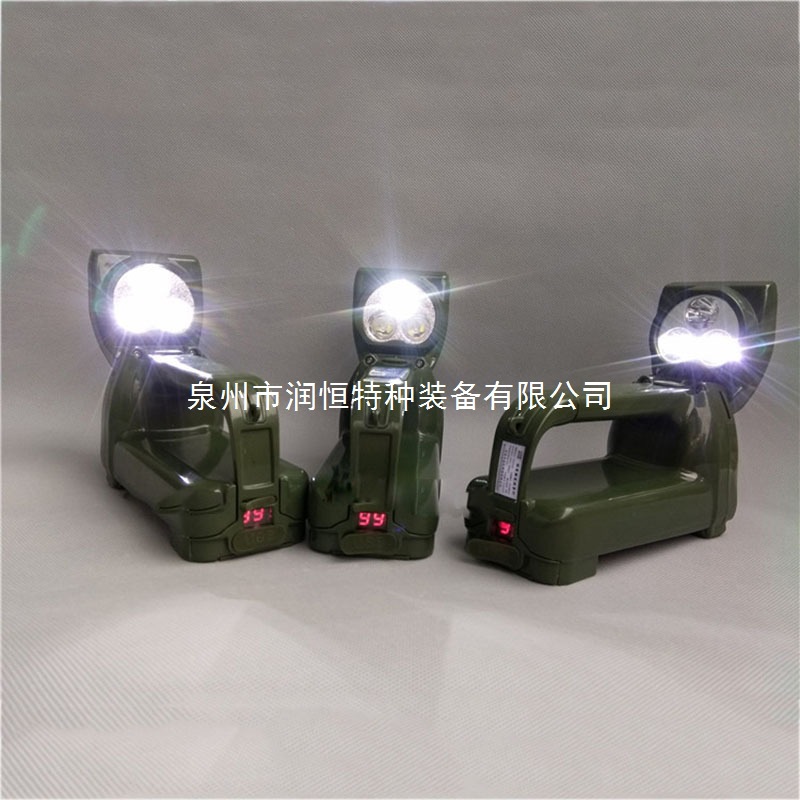 Runheng Shield Class uses strong light search lamp, hand-cranked generator with power display searchlight, fire emergency inspection lamp Specification drawing