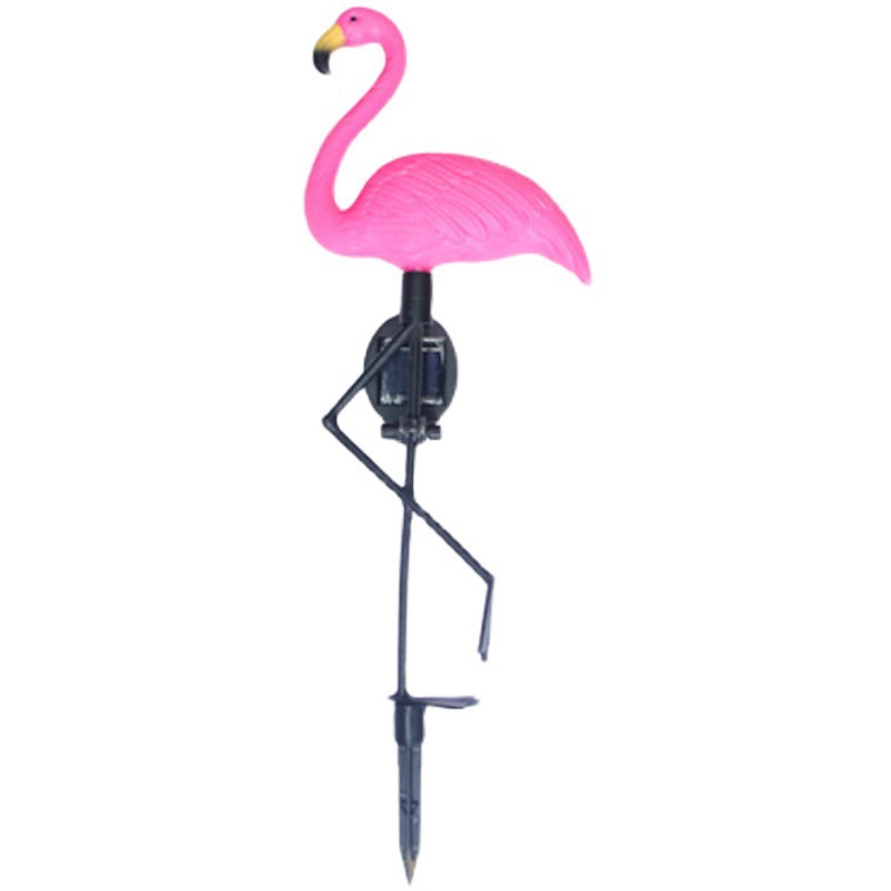 Cross-border solar ground insert lawn light, flamingo one-to-three outdoor courtyard ground insert light, landscape light, garden decoration Item Picture