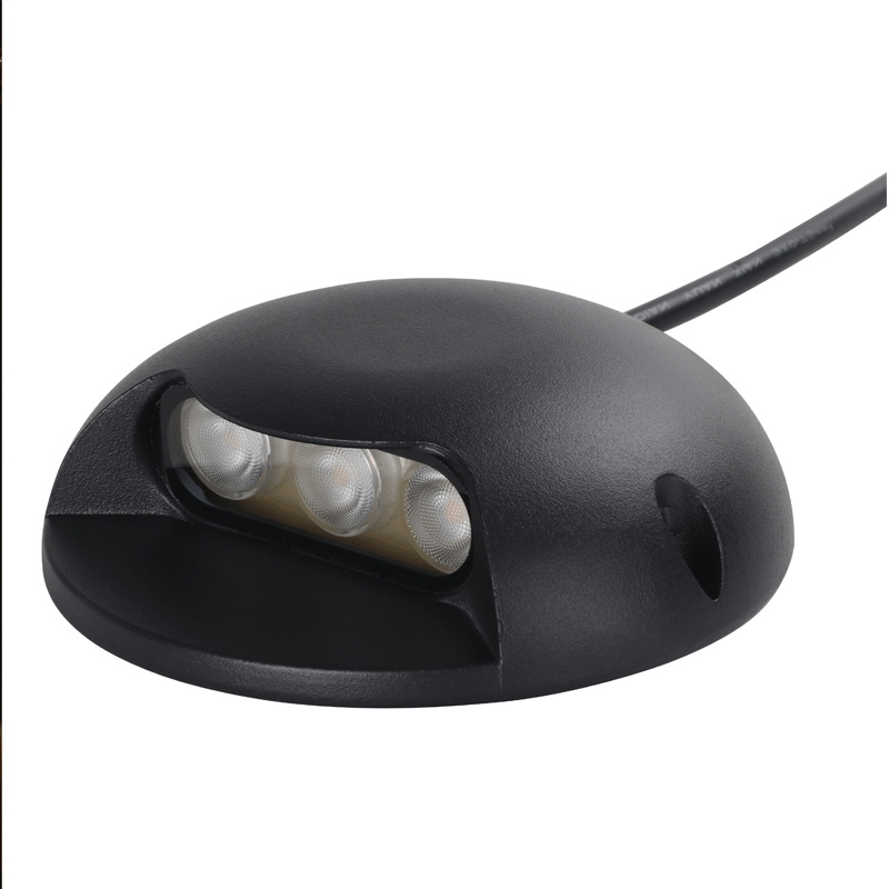 LED outdoor walkway lights, floor lights, solar turtle-back lights, step and step sensors, no need for holes, side-illuminated steps Item Picture
