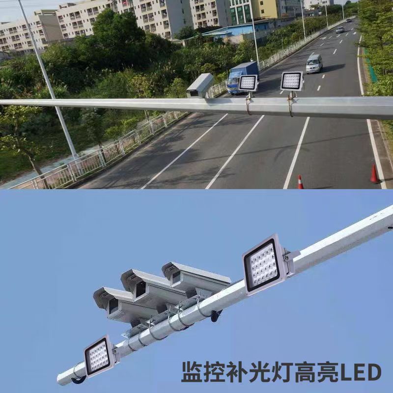 led light-controlled floodlight automatically turns on when it gets dark. Outdoor waterproof parking barrier, camera surveillance, supplementary lighting, 220v details Picture