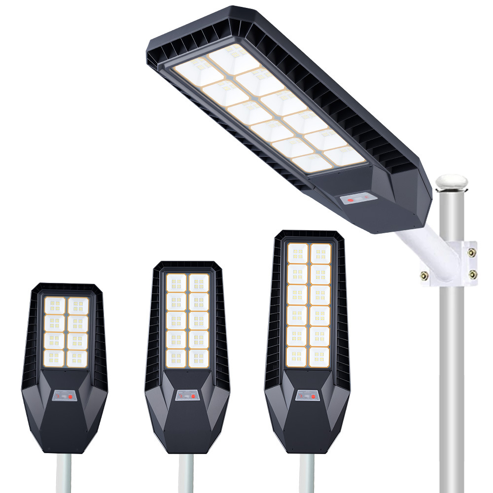 New solar street lamps, outdoor garden lamps, household outdoor human body sensing, new rural lighting LED street lamps full figure
