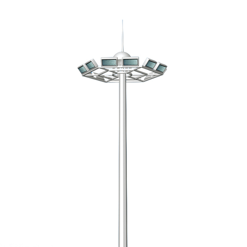 Wholesale price of 25m 30m telescopic high mast light, 400W high-brightness basketball court middle mast light, ladder high mast light Item Picture