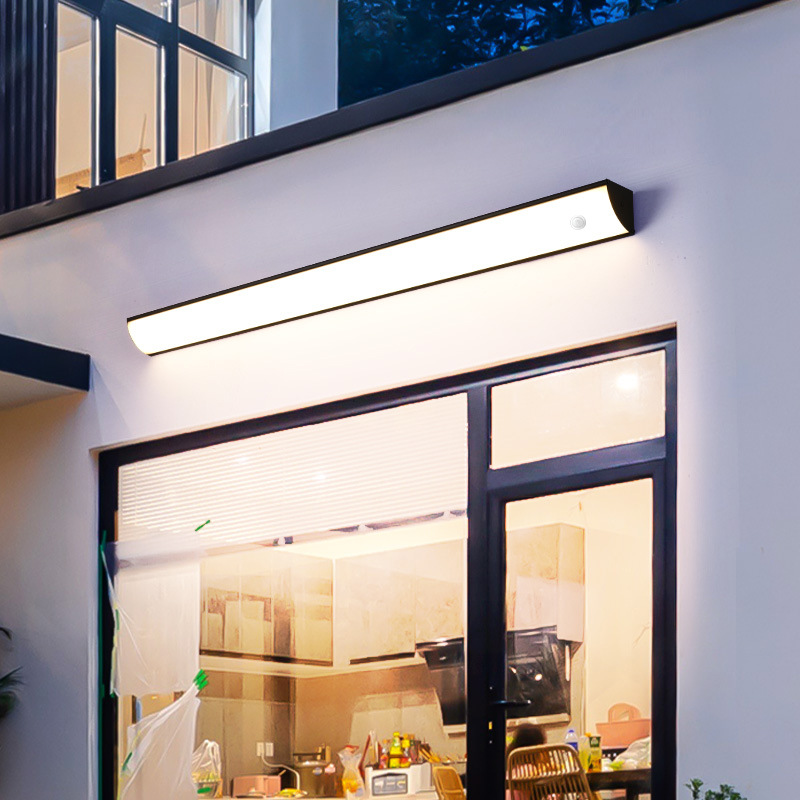 led long strip wall lamps, wall-mounted outdoor sensor lamps, waterproof triangular lamps, outdoor balcony and courtyard lamps, and table lamps Application Scenario