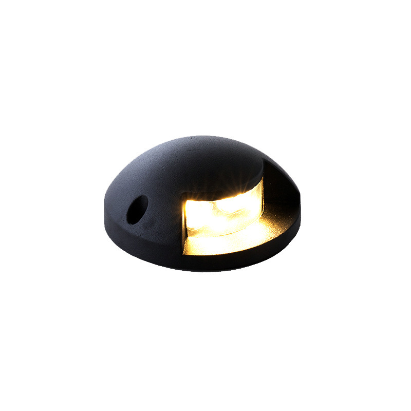 LED transparent ground lights 2W/3W/4W, walkway lights, plank road lights, waterproof square circular surface-mounted transparent ground lights Item Picture