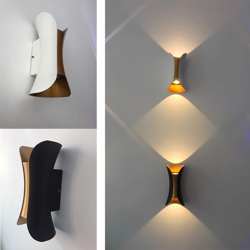Outdoor wall lamps, Nordic creative living room background wall, modern and simple waist bedside, bedroom, hotel front door lamps details Picture