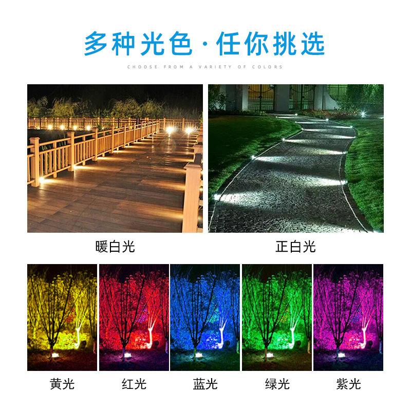 Wholesale of popular stair treads, turtle-back lights, outdoor waterproof side-emitting walkway lights, and park boardwalk and step projects Specification drawing