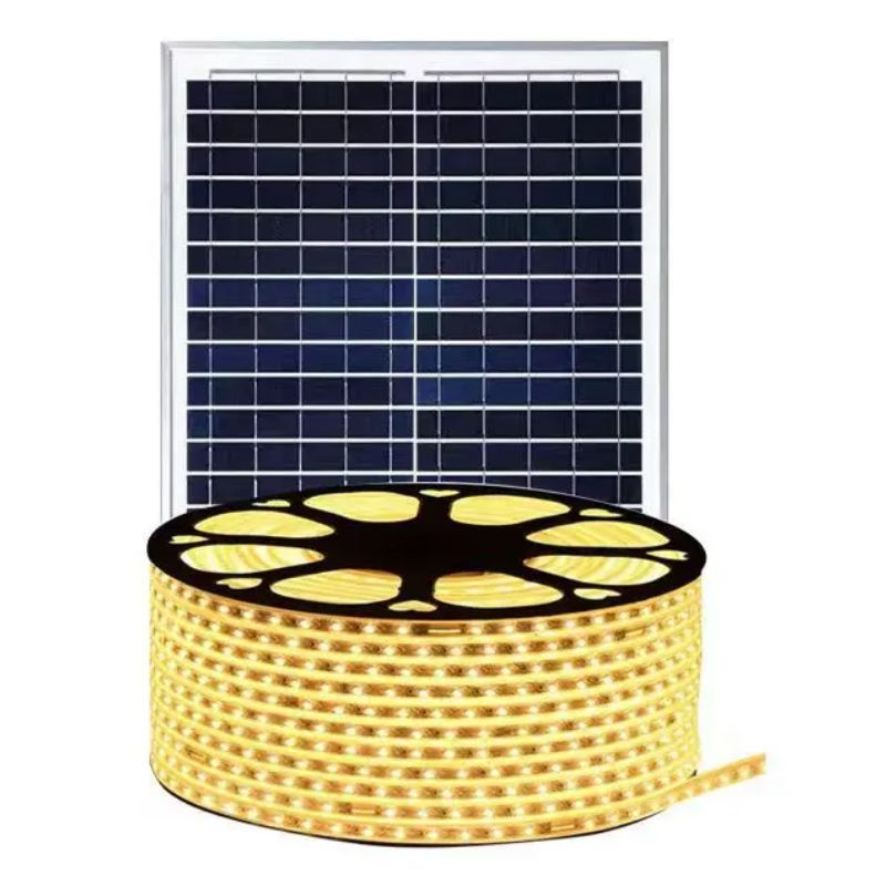 led solar light strips for outdoor waterproof camping, courtyard decoration, ambient lighting, and engineering lighting, 24v low-voltage light strip strips Item Picture