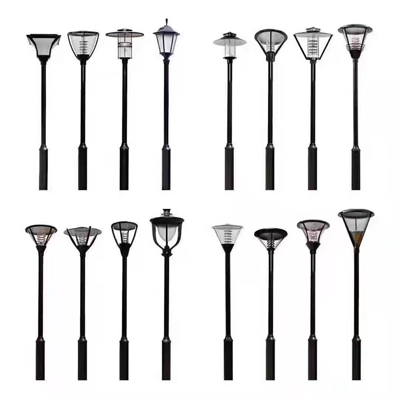 Factory direct sales of outdoor waterproof high-pole landscape lights, park and villa outdoor ultra-bright led solar garden lights Item Picture