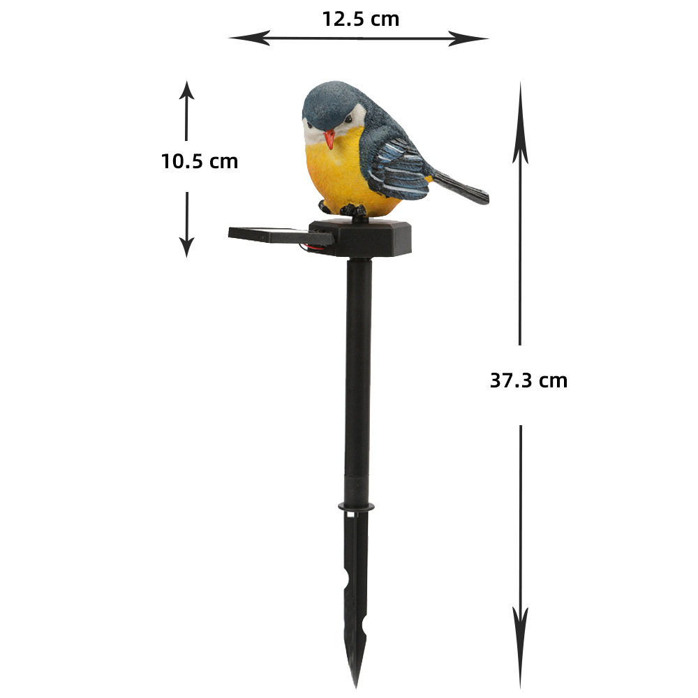 New solar-powered animal resin bird lamp, courtyard outdoor lawn ground insert lamp, kindergarten park waterproof landscape lamp Item Picture