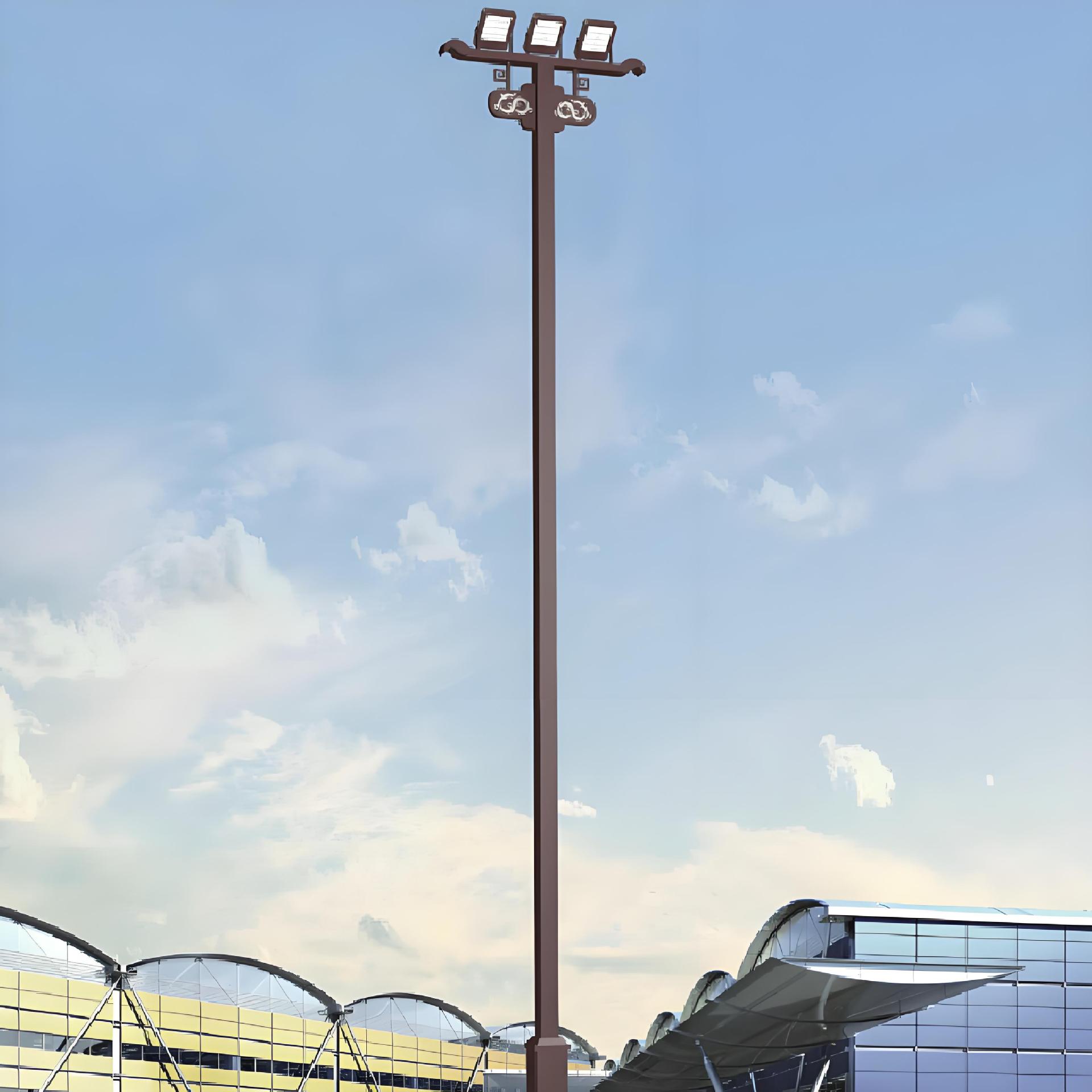 12-15 meters high mast lights, urban intersection road lighting lamps, outdoor floor-standing high mast lights, Gao Meihua Lighting fixtures Item Picture