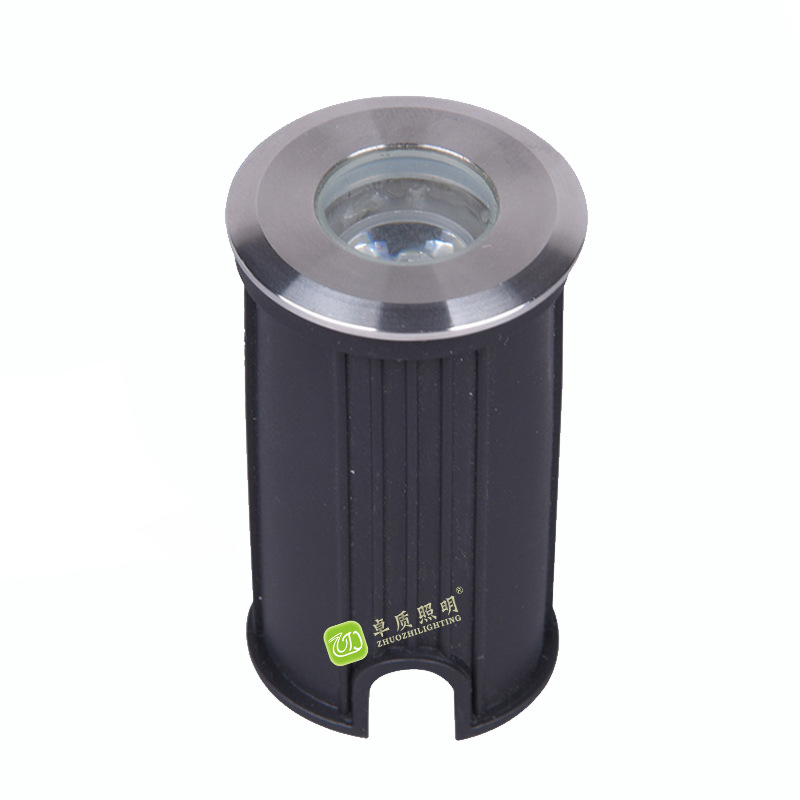 Cross-border LED embedded mini spotlights 1W and 3W swimming pool ground lights, 304 stainless steel square step ground lights Specification drawing