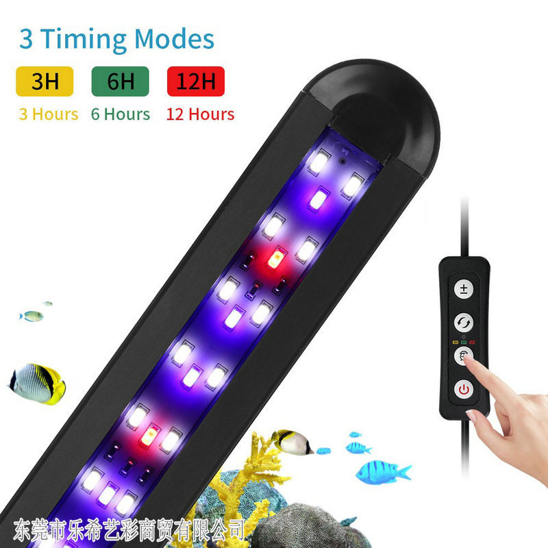Cross-border aquarium clamp lamp, multi-functional lighting lamp, LED lamp, adjustable brightness, adjustable light, fish tank landscape, full spectrum details Picture