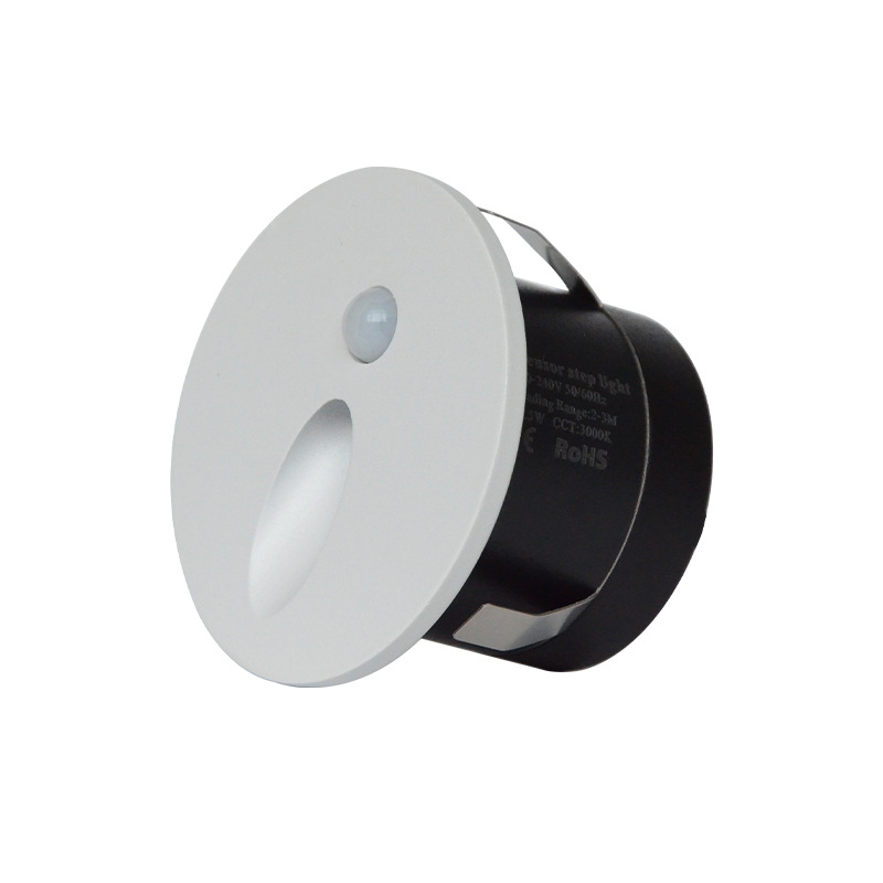 6565 led human body sensor floor light, staircase step, corridor, embedded wall corner, night light, step light Item Picture