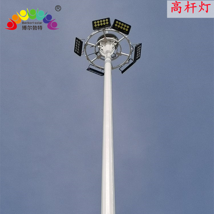 Bolbert 20-meter, 30-meter and 40-meter LED stadium and court lights, station square and wharf lifting plate type high mast lights details Picture