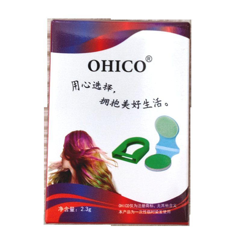 OHICO disposable hair powder compacts, hair honey powder, hair sticks, 8-color highlights, Douyin bestsellers, Chinese version wholesale Item Picture