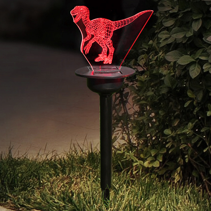Solar-powered acrylic lawn lights, outdoor ground-insertion night lights, small yard decoration waterproof garden villa courtyard lights Specification drawing