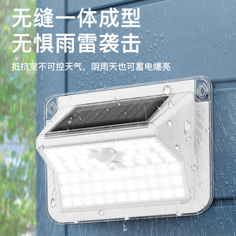 Wholesale supply of smart light-controlled human body sensor wall lamps and solar charging outdoor wall lamps details Picture
