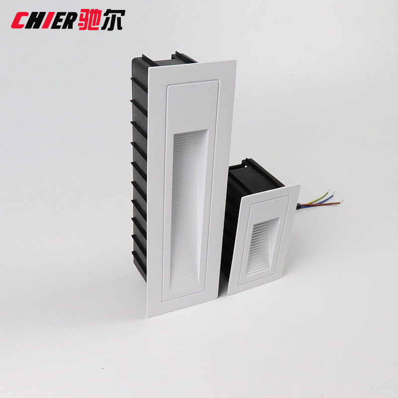 led corner lights, embedded floor lights, hotel and villa outdoor IP65 staircase step lights, horizontal night lights details Picture