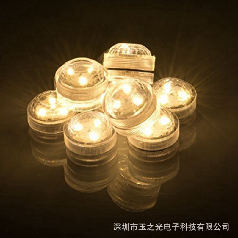 Cross-border 3CM diamond diving light, LED remote control diamond knob light, luminous vase, floating grass landscape light, aquarium light Specification drawing