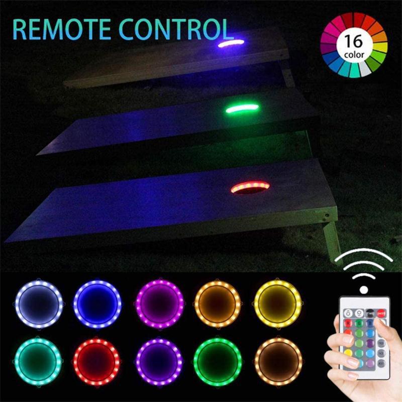 Amazon's best-selling 24-key remote control 16-color RGBLED sandbag board light cornhole light full figure