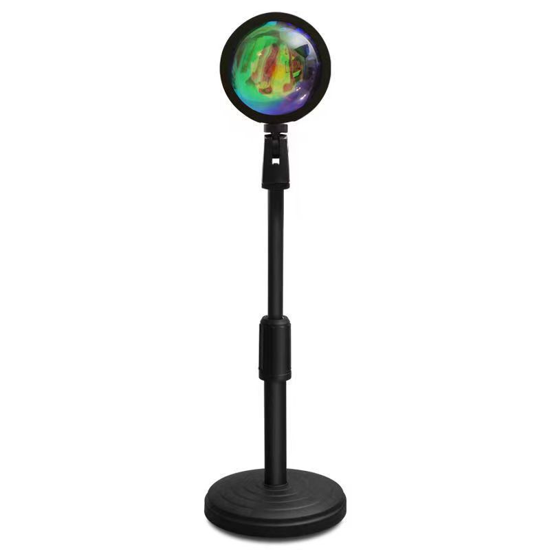 Cross-border Sunset light APP remote control: Never-setting rainbow projection light Live streaming RGB 16-color sunset light photography light full figure