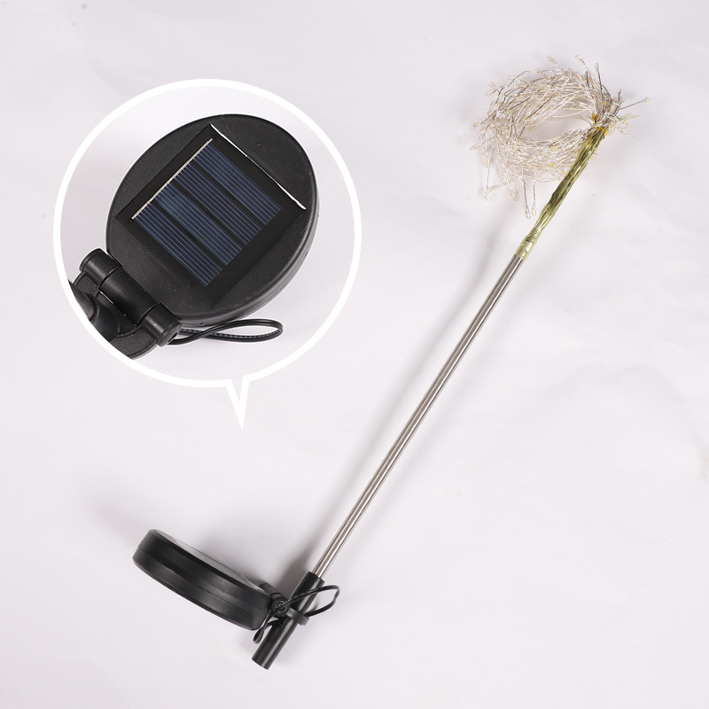 Solar lamps, LED ground plug-in firecracker lamps, seven-color outdoor courtyard, homestay, garden outdoor lamps, and ambient lighting fixtures Specification drawing
