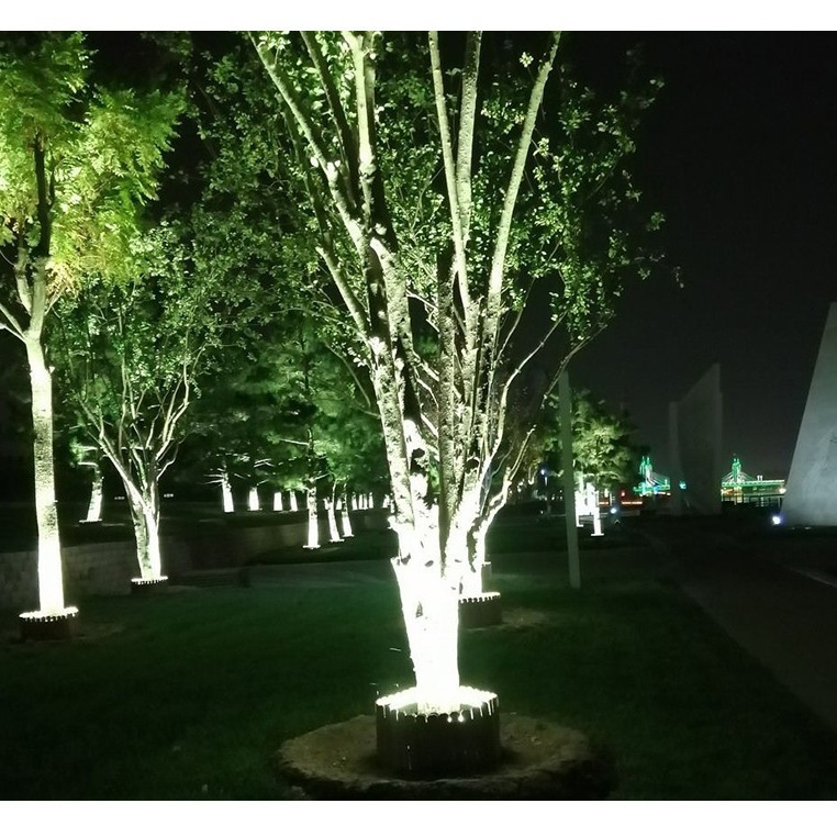 Cross-border exclusive tree-hugging, tree-illuminating, tree-shooting, courtyard, villa landscape, yard, lawn, garden, community outdoor spotlights details Picture