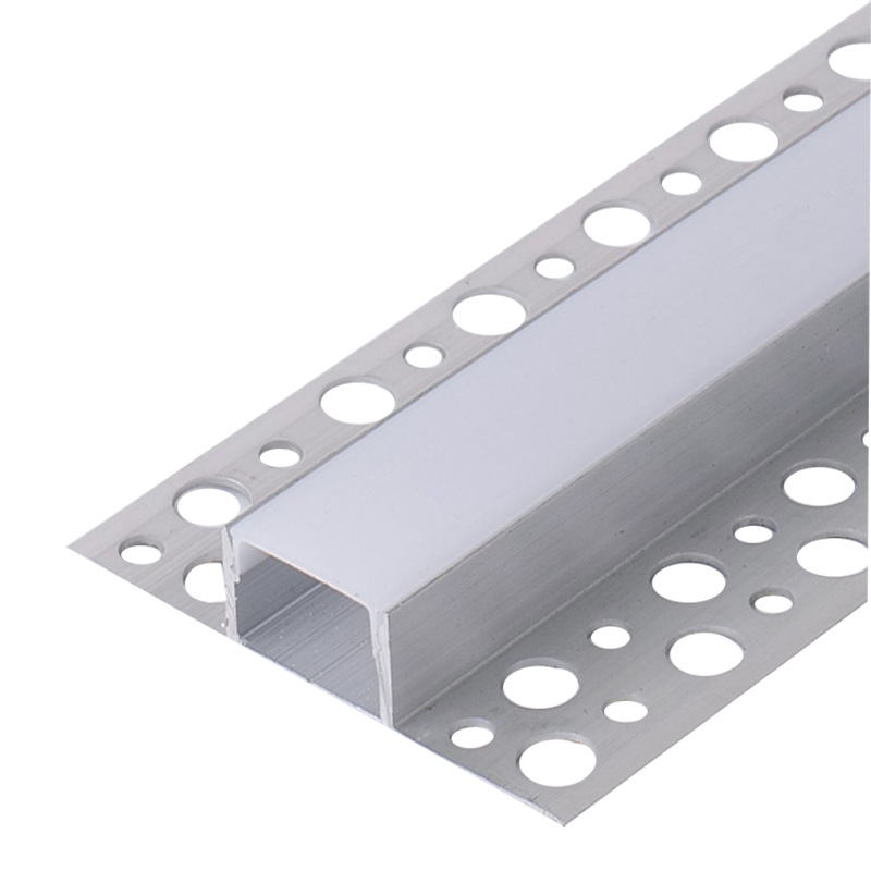 Pre-embedded plastered aluminum alloy lamp slot, double eyelid line lamp, embedded linear lamp, no main lamp Item Picture