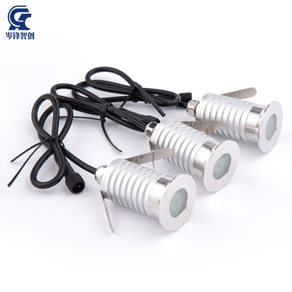 1W - 3W outdoor LED ground light, IP67 focused circular ground light, Osram lamp beads, stainless steel embedded landscape light Application Scenario