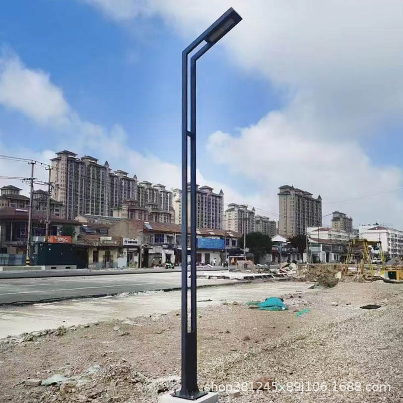 Led 7-shaped garden lights, 3-meter, 4-meter, 5-meter, 6-meter irregular high and low arm road high pole lights, square lights, commercial street lights details Picture