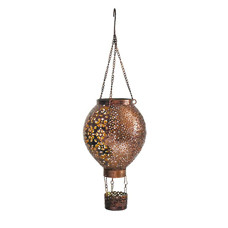 Wholesale of Amazon outdoor solar retro palace lanterns, courtyard hand-held lanterns, garden decoration, hollowed-out projection lanterns Item Picture