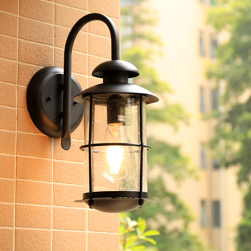Outdoor wall lamps, outdoor waterproof courtyard gate lamps, garden fence lamps, villa terrace LED creative balcony wall lamps details Picture