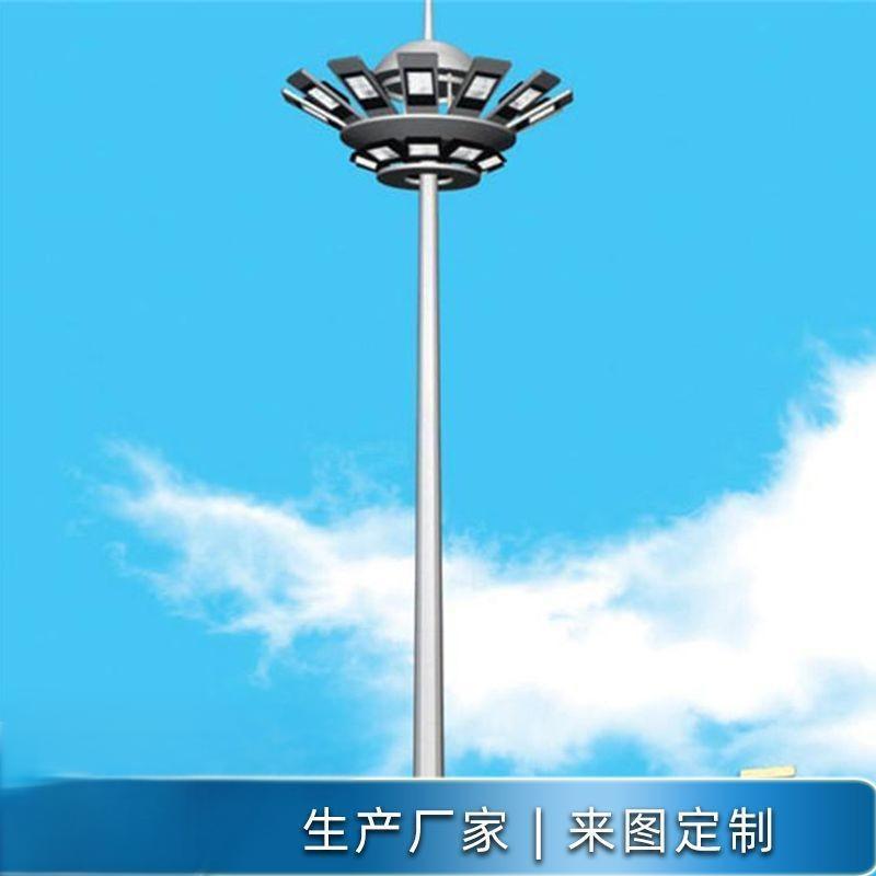 Outdoor square stadium, port stadium, sports lighting pole 15-25 meters, stadium LED Gao Meihua lighting fixtures Specification drawing