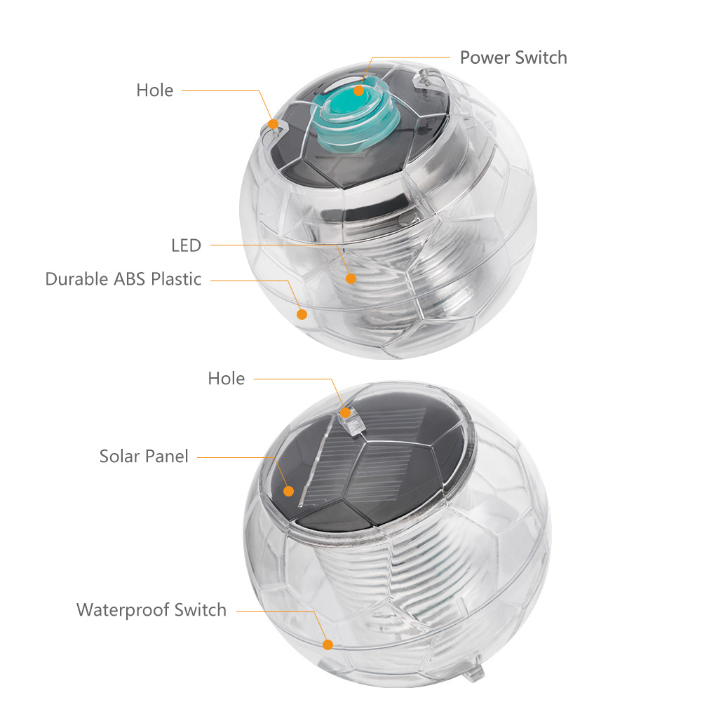 LED Solar Floating Yard Light, seven-color floating ball garden light Application Scenario