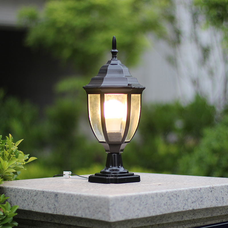 Fence lights, outdoor column head lights, door column lights, courtyard lights, wall head lights, gate lights, column lights, waterproof villas, new rural areas Application Scenario