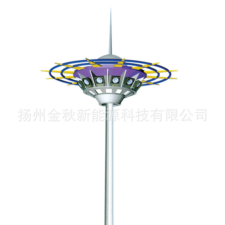 25-meter and 30-meter square LED high mast light manufacturer, lifting high mast light quotation, gymnasium and court high mast light Item Picture