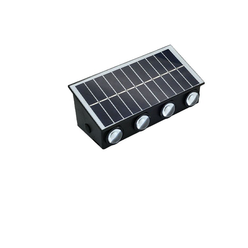 Outdoor solar wall lamps, up-and-down luminous wall-washing lamps, outdoor corridor lighting street lamps, garden lamps, wall lamps Item Picture
