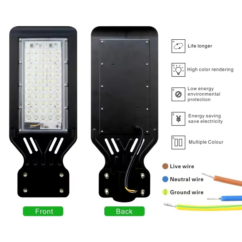 Best-selling LED module stamped street lamp beads 50100W road lighting floodlights, courtyard and outdoor spotlights, energy-saving details Picture