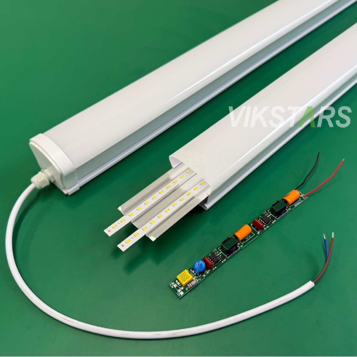 Huacai Xingguang LED strip lamp tube IP65 waterproof and moisture-proof single project underground workshop ship cabin 36W three-proof lamp Item Picture