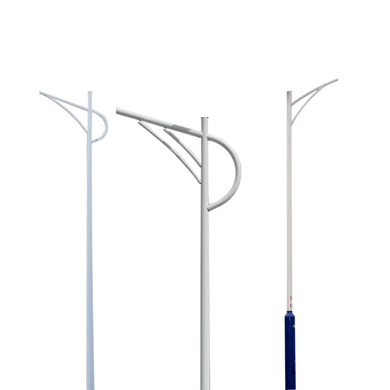 Solar street lamps with high and low double-arm 4-meter lighting lamps and self-bending arm 5-meter, 8-meter, 12-meter, 6-meter and 15-meter solar street lamps Item Picture
