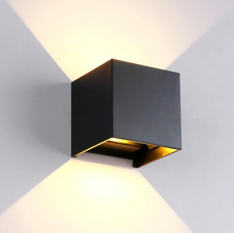 led waterproof wall lamps, outdoor double-head dimming wall lamps, square hotel wall lamps, outdoor upper and lower wall lamps, bidirectional spotlights Application Scenario
